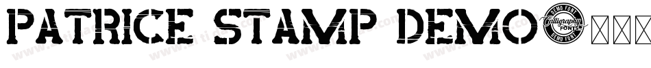 Patrice Stamp Demo字体转换
